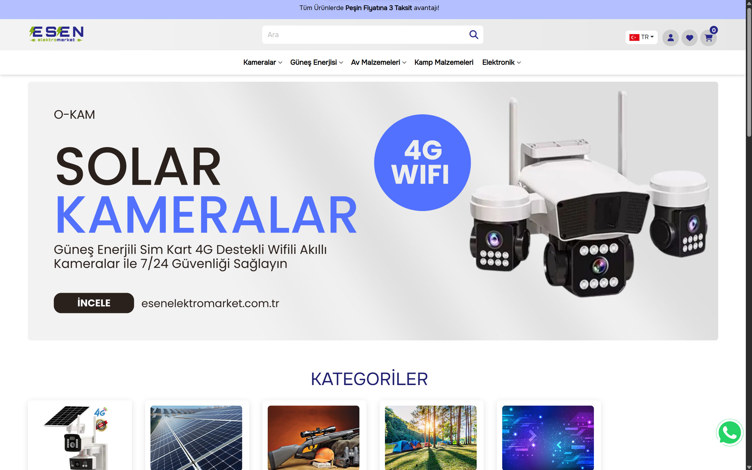 Elektronik Ürünler Ve Kamp Malzemeleri, Av Malzemeleri Gibi Geniş Kategoilerde Hizmet Veren Esenelektromarket.com Shopyplus U Tercih Etti.